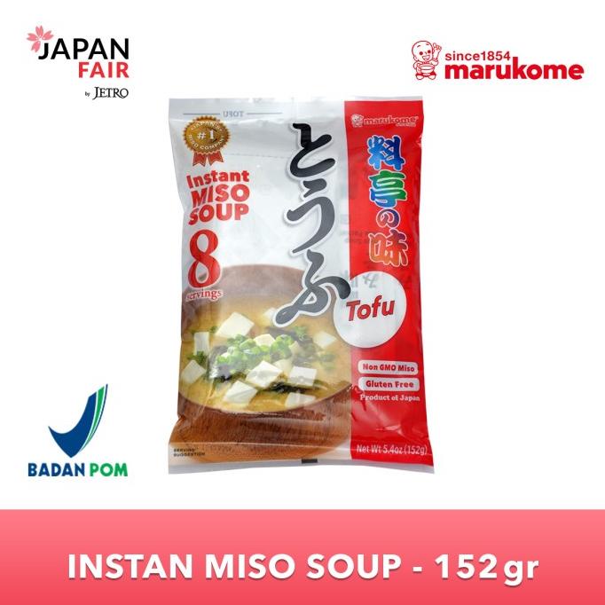 

] Sup Instan Marukome Instant Miso Soup Ryotei No Aji Tofu 152 Gr