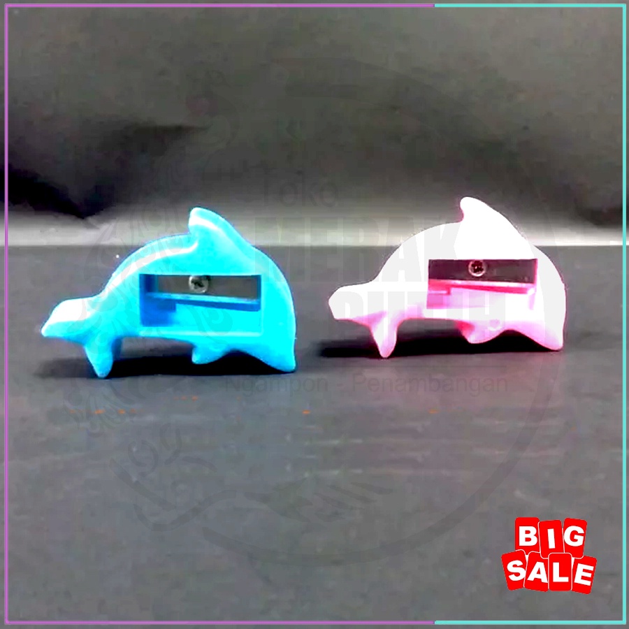 

Pencil Sharpener/ Rautan Pensil Bentuk Ikan Lumba-Lumba/ Dolphin