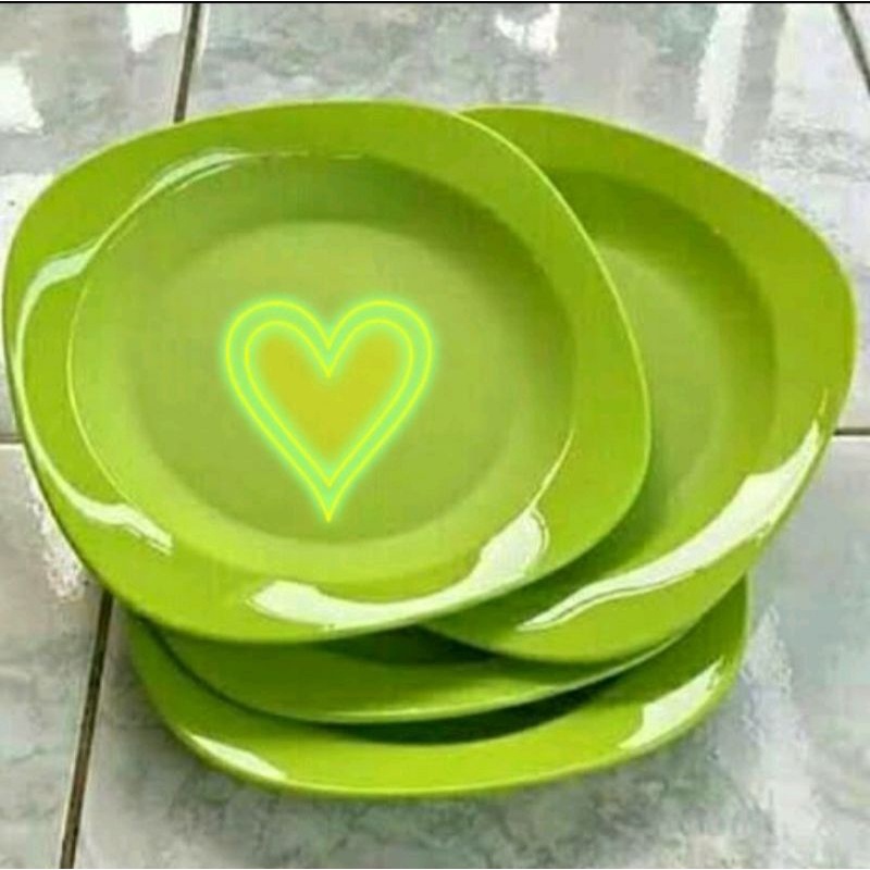 blossom plate ecer tupperware