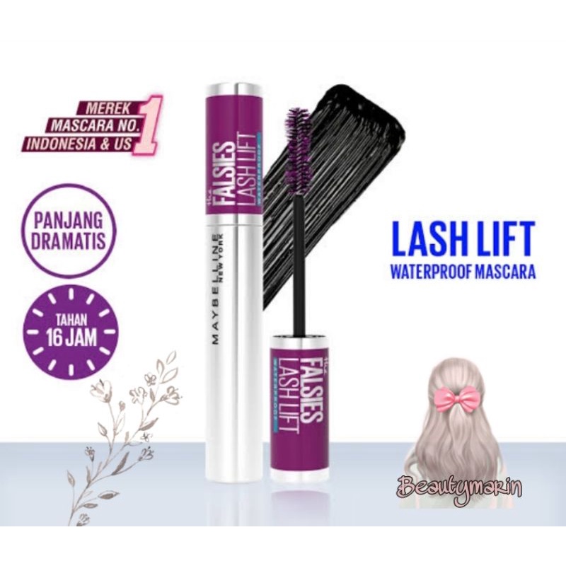 MAYBELLINE The Falsies Lash Lift | Maskara bervolume Waterproof Original 100% BPOM