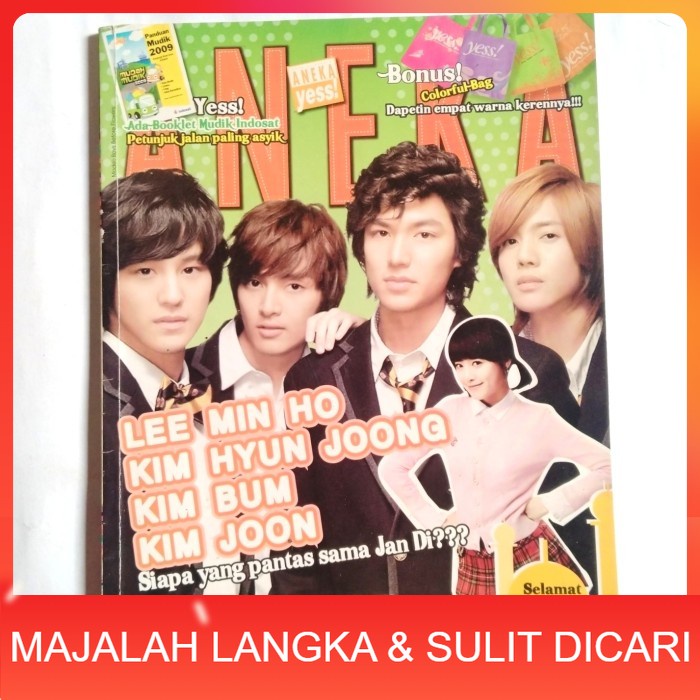 Majalah ANEKA YESS No.19 Sep 2009 Cover BOYS BEFORE FLOWERS Langka