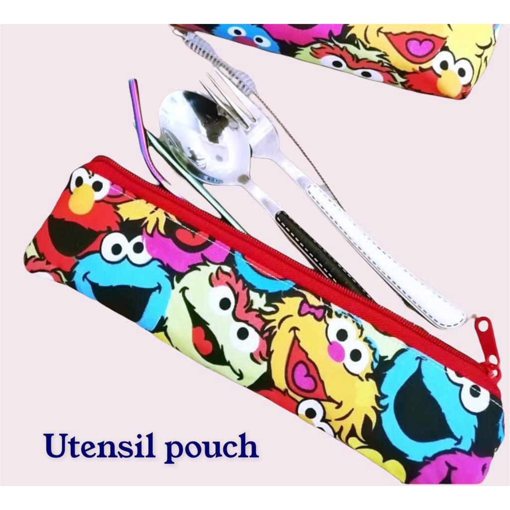 Fawn'G Handmade - Utensil Pouch Motif / Pouch Sendok / Pouch Sedotan Motif