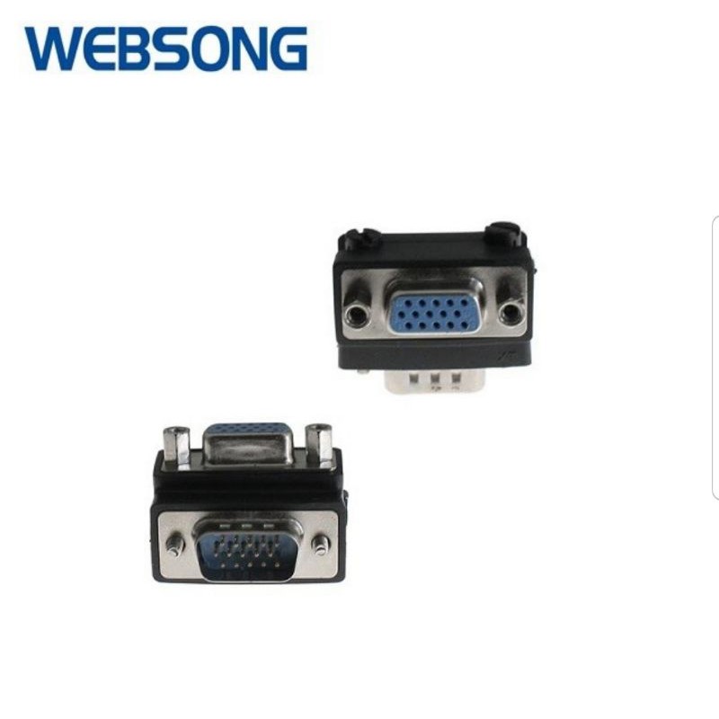 Connector VGA Male to Female 90Degree L Shape websong