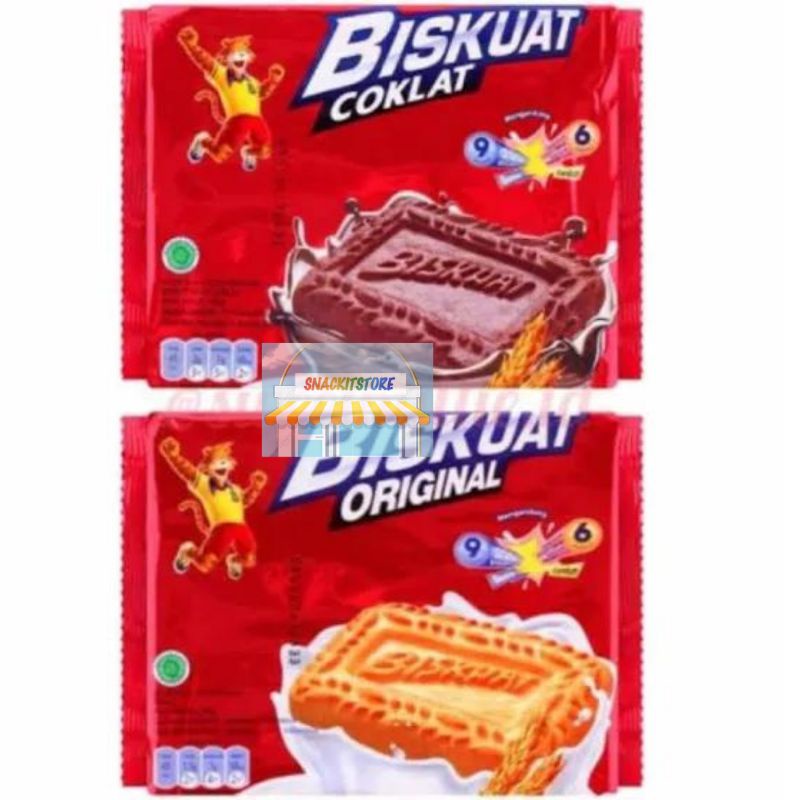 

BISKUAT Renteng Original Dan Coklat Isi 10 Pcs x 8 gram