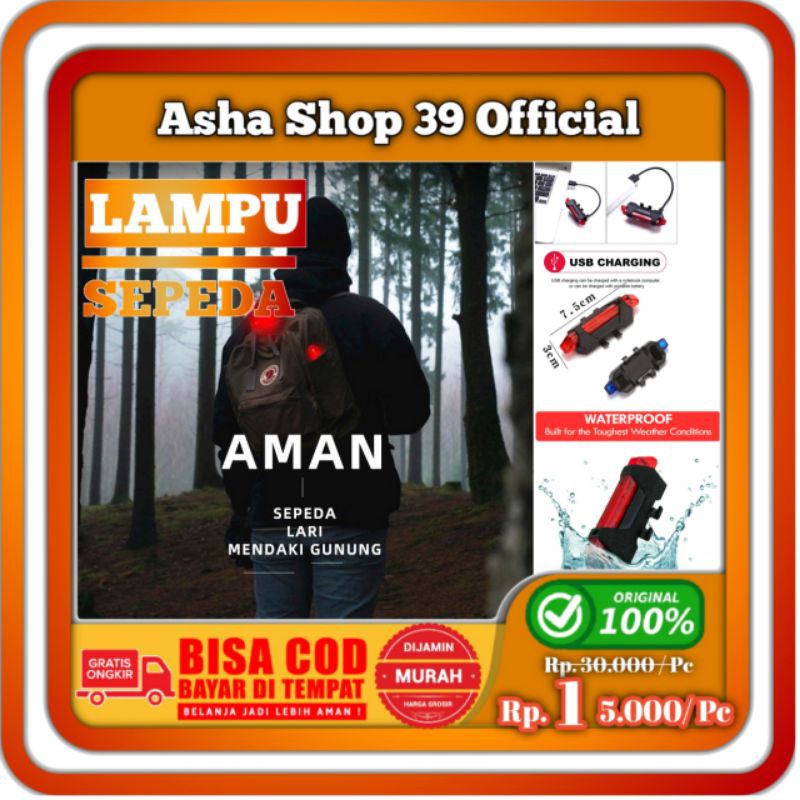 Lampu Sepeda Led Lampu Sepeda Belakang lampu Sepedah  lampu speda led usb murah Semarang COD