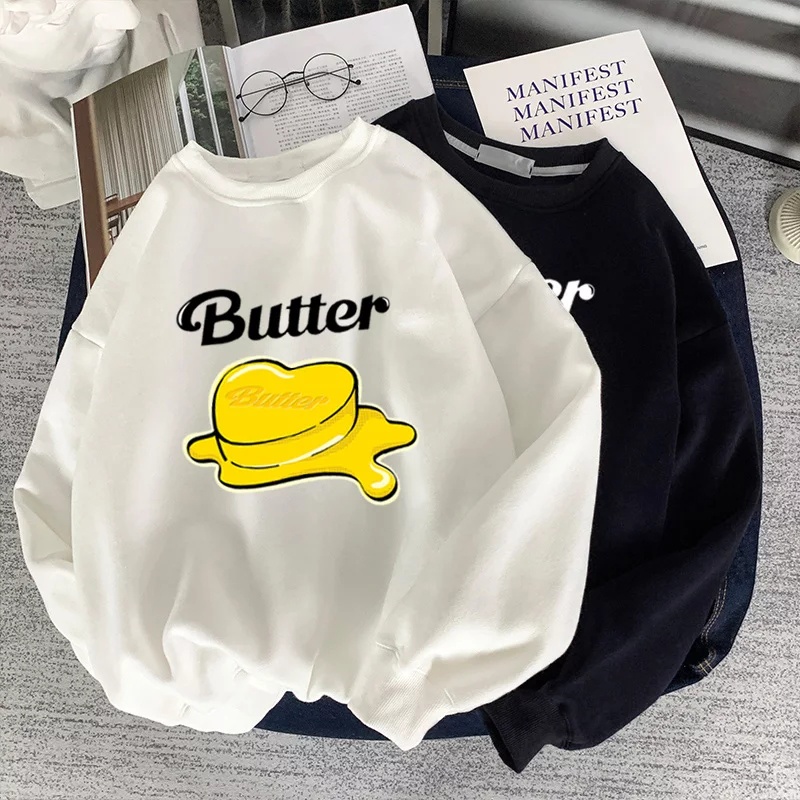 Hoodie KPop BTS Butter Murah Tebal Sweater Butter M XXL Wanita Dewasa Oversize Jaket Hodie Butter Anak Perempuan Jimin Taehyung Hoodie Bangtanboys Butter Hodie BTS Butter Original Terbaru Jaket BTS Butter Army Bangtan Boy KPop BTS