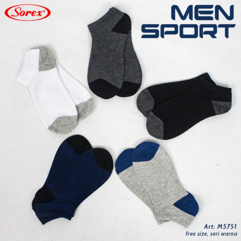 Sorex Men sport Socks M 5751/ M 5752/M 5753 kaos kaki laki laki