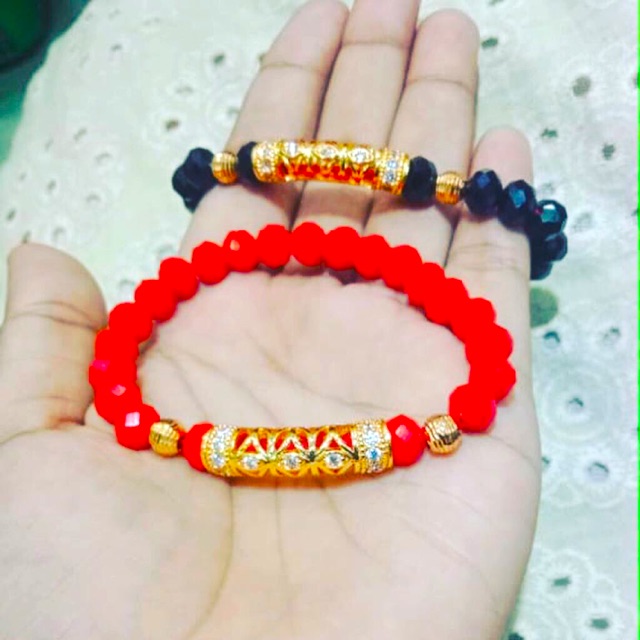 Gelang kristal tabung mata A