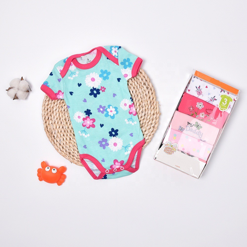 Carter Jumper Bayi Perempuan Lengan Pendek isi 5 Pcs P019