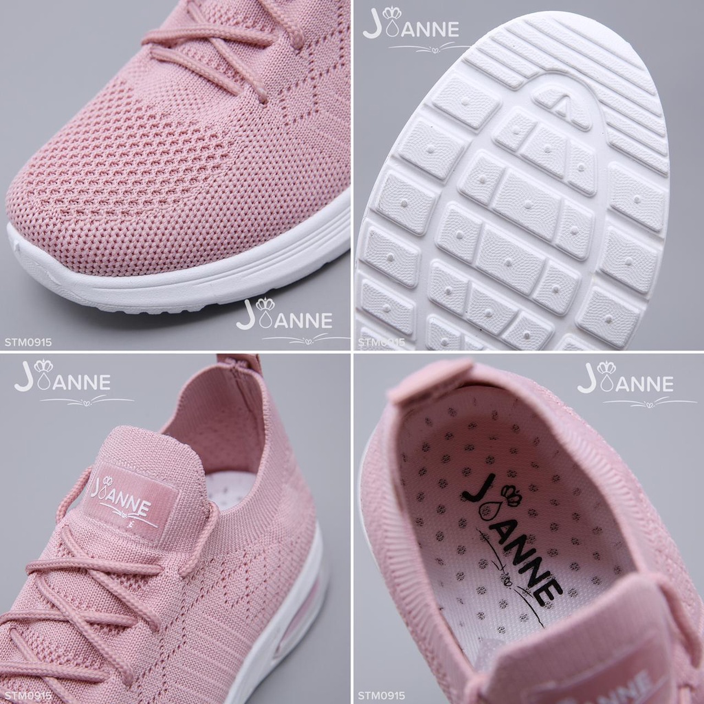 JOANNE Sepatu Wanita FlyKnit Sneakers Shoes #STM0915 ORIGINAL