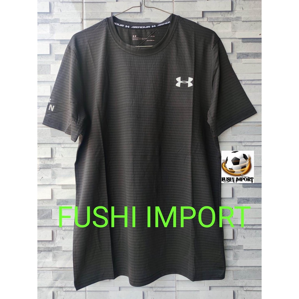 PREMIUM Kaos Running 977# Kaos Olahraga Running Training Dryfit Crystal Silk Import Pria Adem Dingin Cepat Kering Bernapas