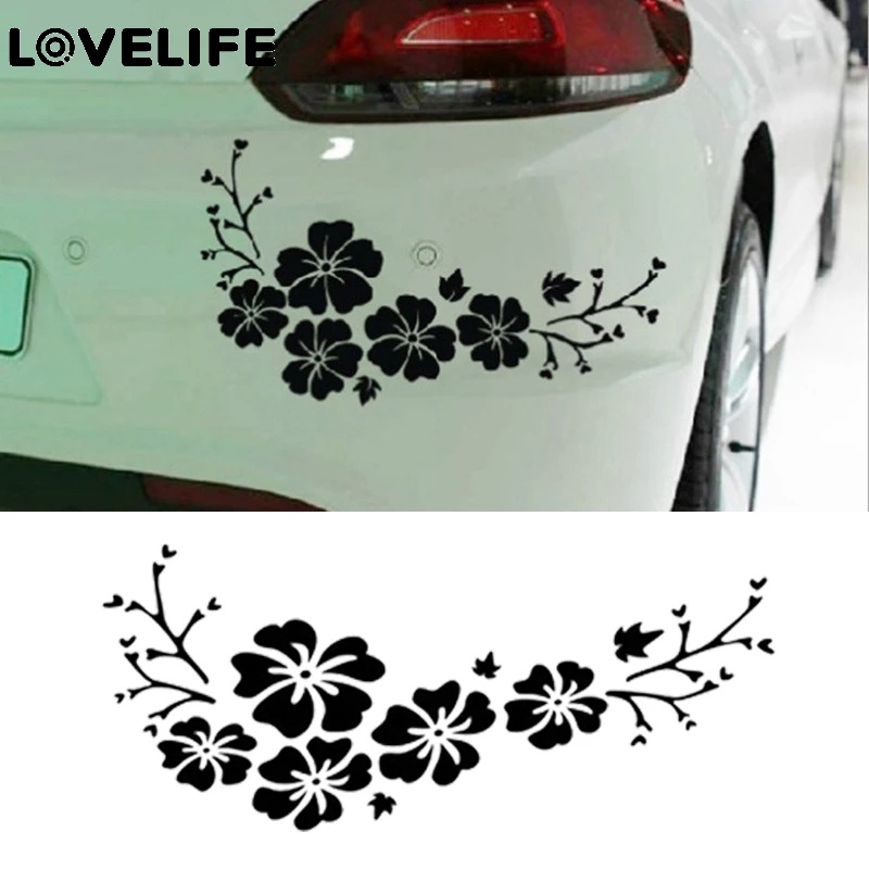 Stiker Vinyl Film Motif Bunga Untuk Body Mobil