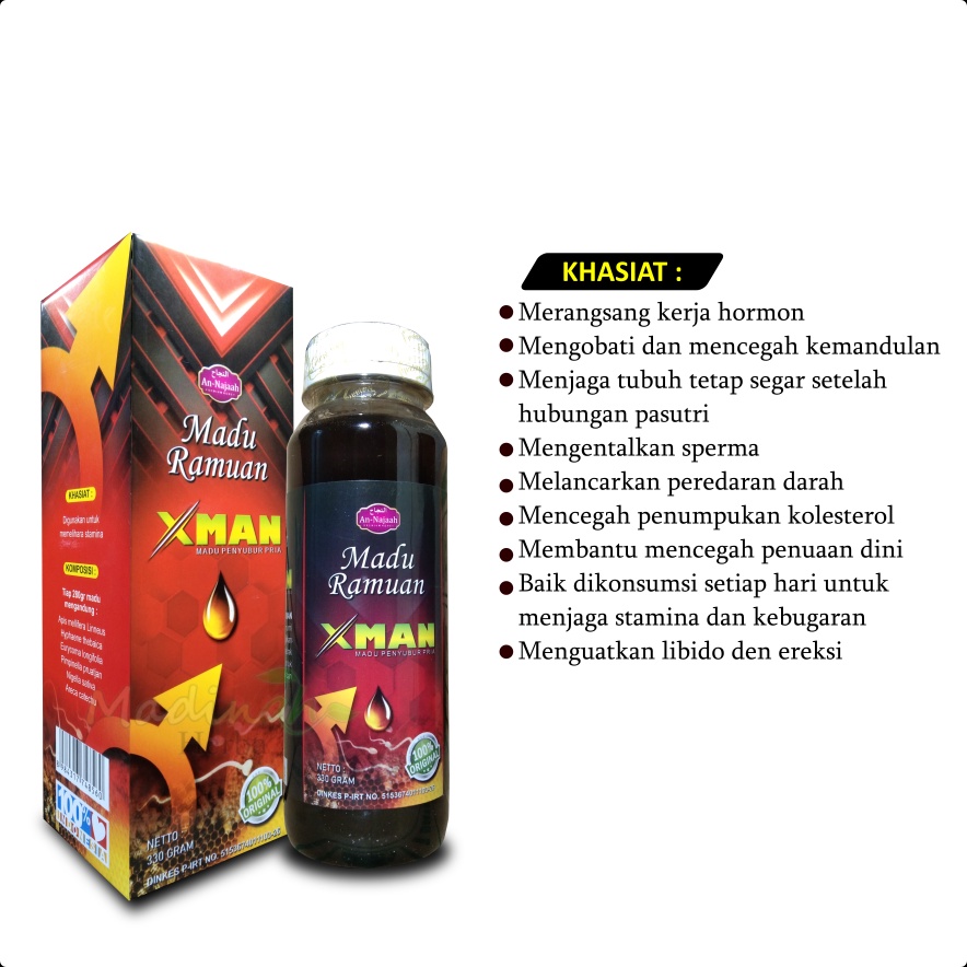 [ PAKET ] Promil Madu Zuriat PROMIL An-Najaah Dan Madu XMAN Penyubur Pria Dewasa free Tes Pack 1 Untuk Suami dan Istri