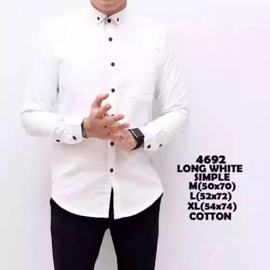 Kemeja Polos Pria Lengan Panjang Distro Best Seller, kemeja pria lengan panjang / premium distro baju motif surfing flanel polos formal casual