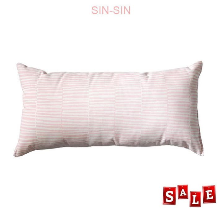 IKEA VENDLA Bantal Kursi 30x60 cm - Merah muda / putih