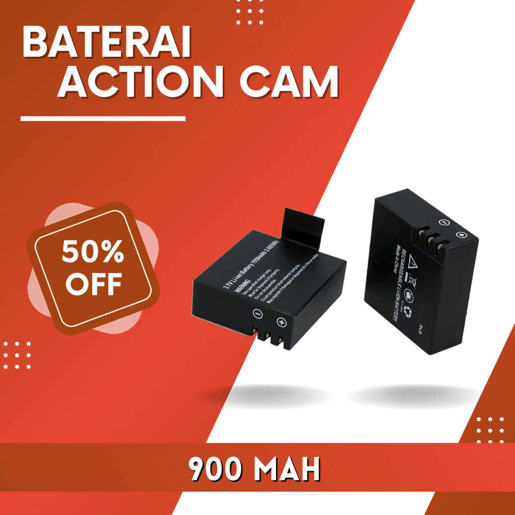 Baterai Action Cam / baterai kamera kogan WiFi / baterai kamera kogan non wifi / baterai yi cam