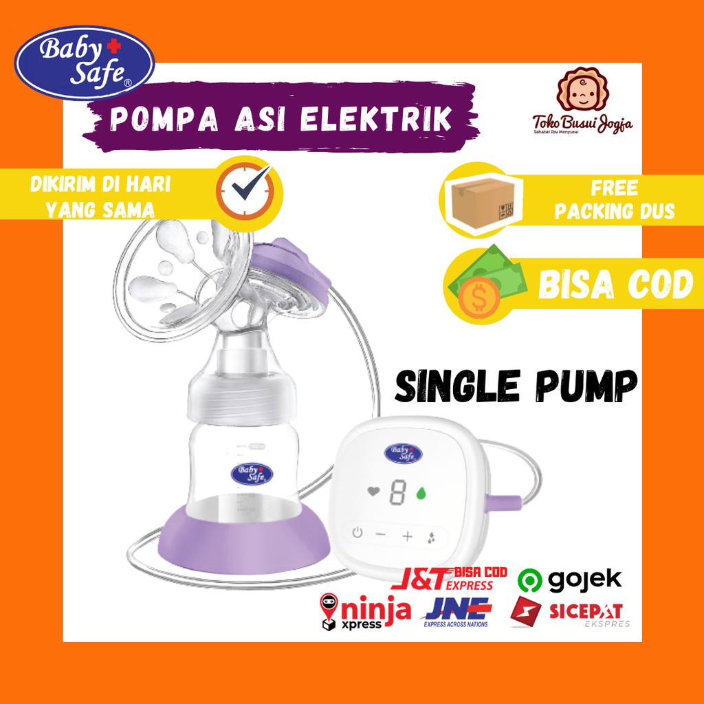 Baby Safe Pompa Asi Elektrik Single Breastpump Electric Breast Pump BPE01 Bukan Manual