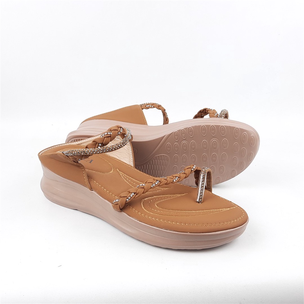 Sandal tali wedges wanita Bozka TVS.3 36-40