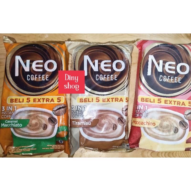 

Neo coffee rasa caramel atw moccachino atw tiramisu per pack 10 pcs(dinyshop)