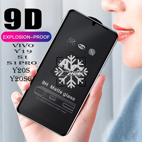 tempered matte glass vivo Y01 Y02  Y02T y19 y20s y20sg y21 Y21A y21s Y21T Y22 Y33 Y33S Y33T Y73 Y73S Y73T  Y75 A s T G s1 s1pro pro IQOO Z7 Z7I Z7X 11 Z I X 7 T s anti glear anti gores minyak