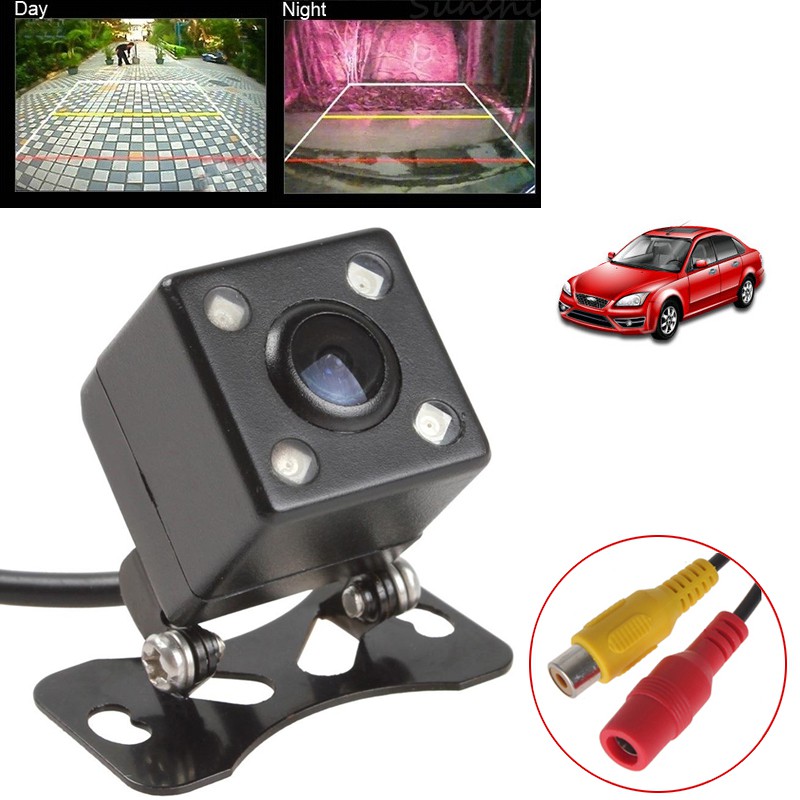 Kamera Belakang Mobil dengan 4 LED Night Vision - TY001 - Black