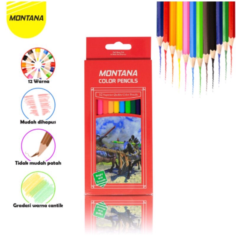 

Pensil Warna Warni // Colored Pencils isi 12 pcs warna TH-700