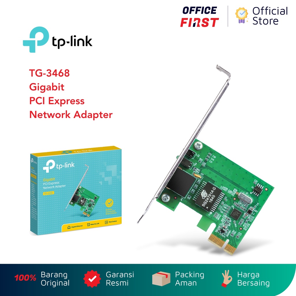 TP-Link TG-3468 Gigabit PCI Express Network Adapter Network Card TPLink TP Link TG3468 TG 3468