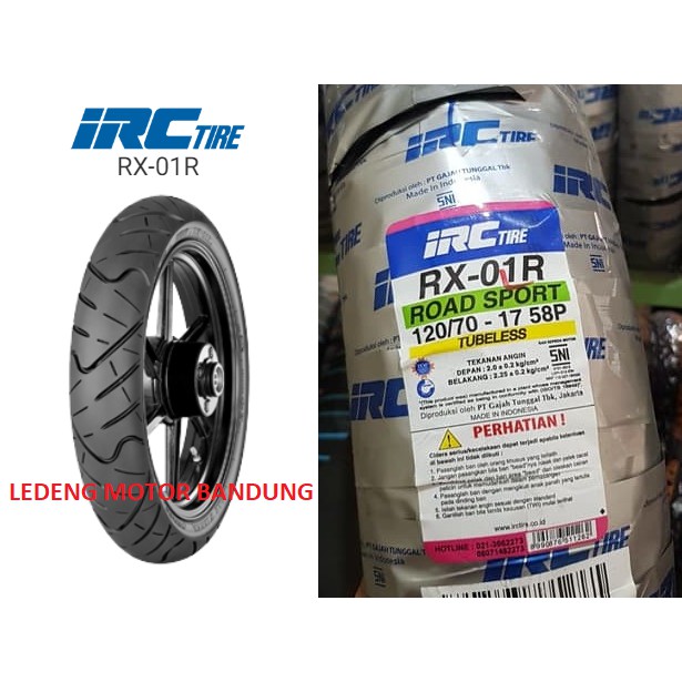 IRC 120/70-17 RX 01 Rear Road Winner Ban Tubeless Motor Sport