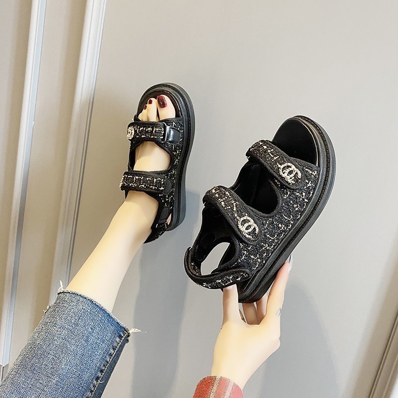 [✅BISA COD] Sandal Wanita Import Cmesh Tali Belakang VIRAL 212121