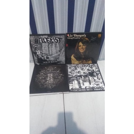 Jual kaset vinyl borongan 4pcs kondisi normal