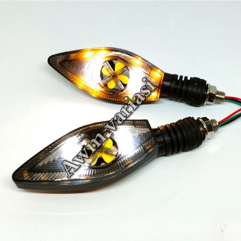 NEW Sein Running 2 Mode Lampu Sen Led Running Model Kipas Universal Semua Motor