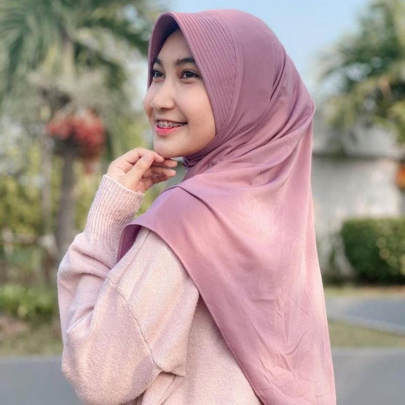 ✨NAGIHI✨ Bergo Hamidah / Bergo Jersey menutup dada / Hijab jersey