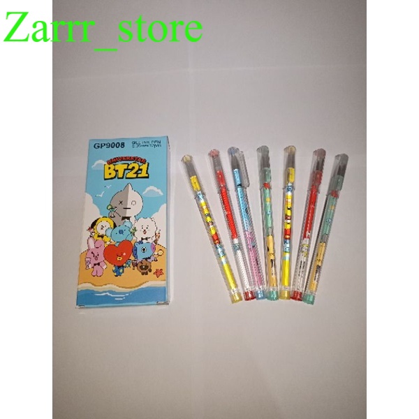 

1 PCS ECER Pulpen Segitiga Karakter Lucu 0.38 mm Gel Pen 0.38mm