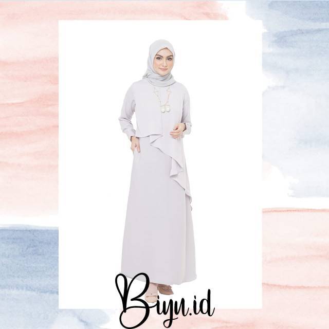 MARCHIA DRESS SILVER BUSUI BAJU MENYUSUI IBU HAMIL NURSINGWEAR BREASTFEEDING KONDANGAN GAMIS