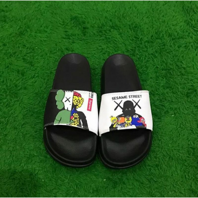 Sandal Slide Unisex KAWS sesame street supreme termurah-2