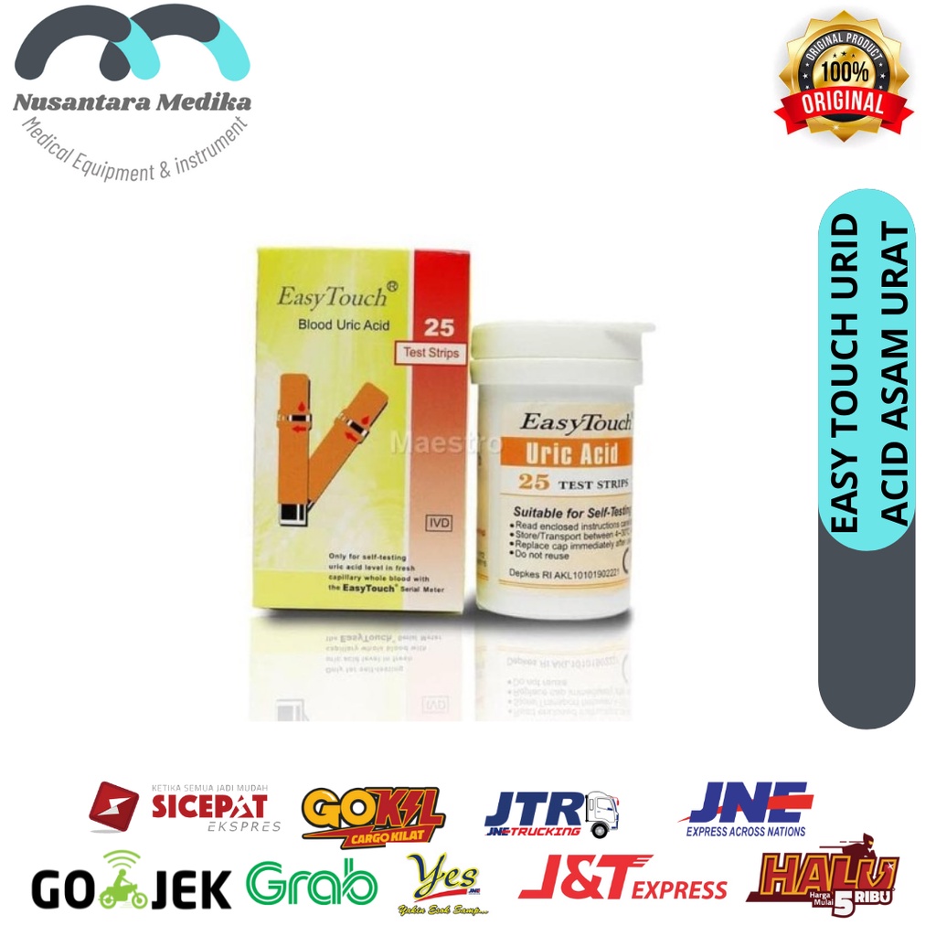 Strip Easy Touch Asam Urat / easy touch Uric Acid