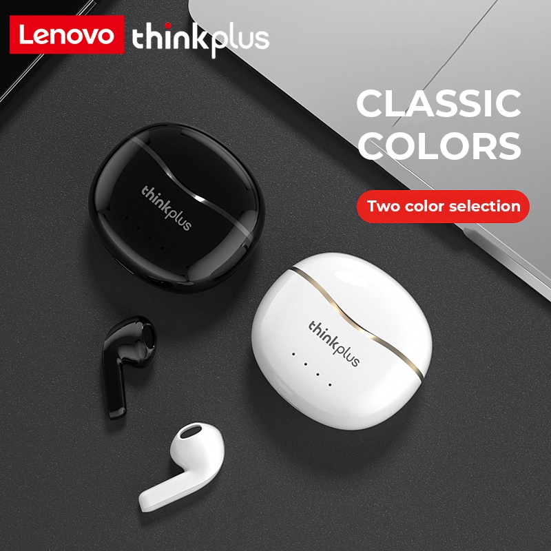 TWS Lenovo Thinkplus X16 Headset Bluetooth 5.2 Earphone Noise Cancelling Original Earbuds with Mic Wireless Earphones Dual Stereo Kompatibel untuk Android Gaming Music Headphones