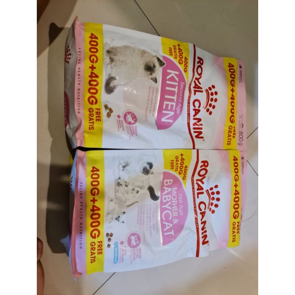 Royal Canin First Age Mother & Baby Cat Second Age Kitten Makanan Anak Kucing Dry Food 800 gr 400 FR