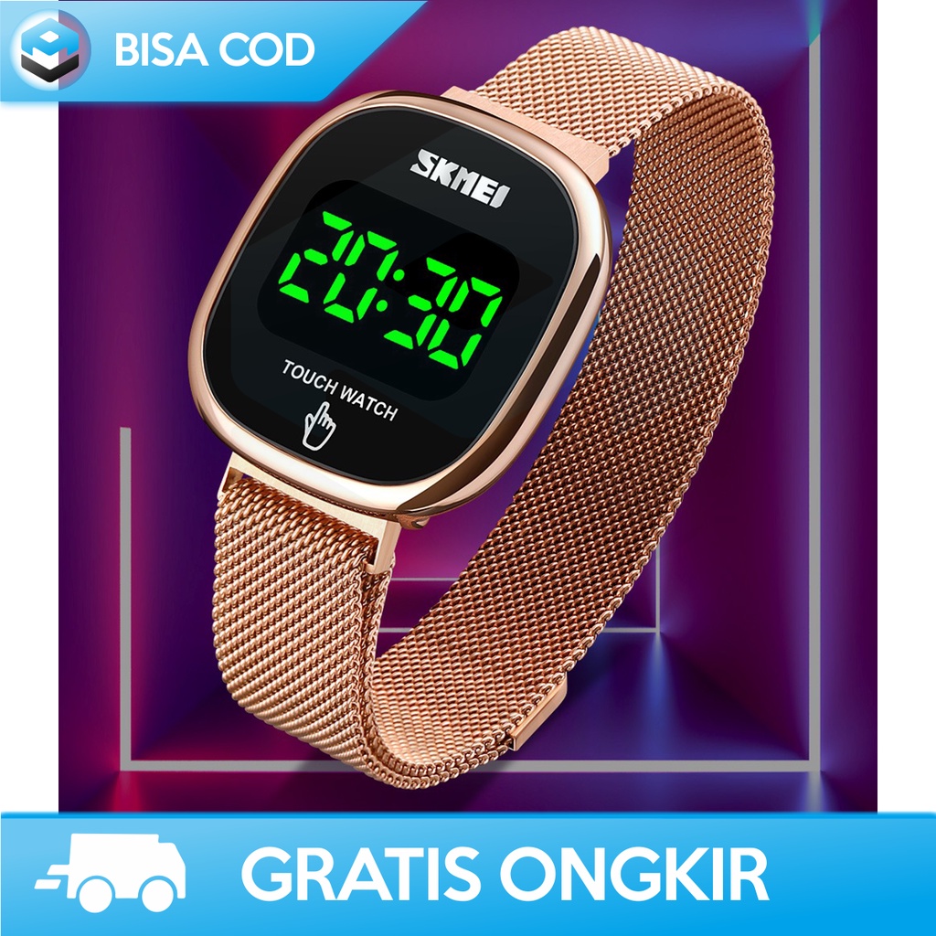 JAM TANGAN COUPLE PRIA WANITA DIGITAL LED ASLI SKMEI 1589 TOUCH SCREEN