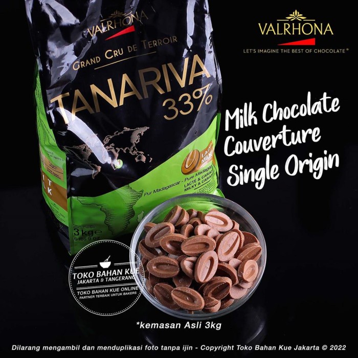 

Valrhona Chocolate Couverture 500gr TANARIVA Milk Caramel 33