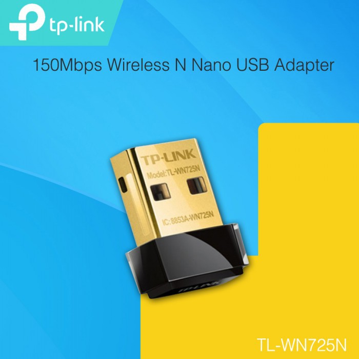 TP-LINK TL-WN725N : Nano USB Wireless Adapter 150 Mbps tplink 725 725n wn725 wn725n