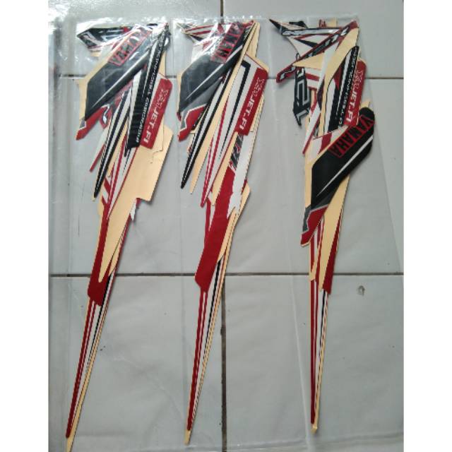 Striping stiker polet xeon rc merah