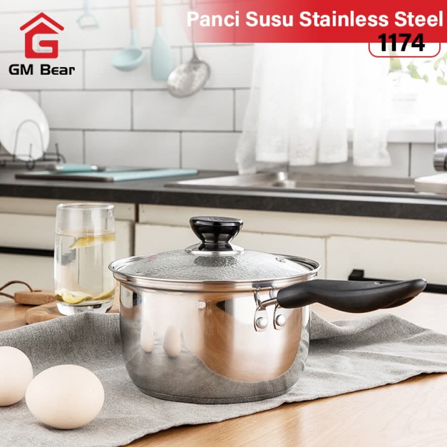 GM Bear Panci Susu Stainless Steel / Milk Pan 1174 - 16 cm