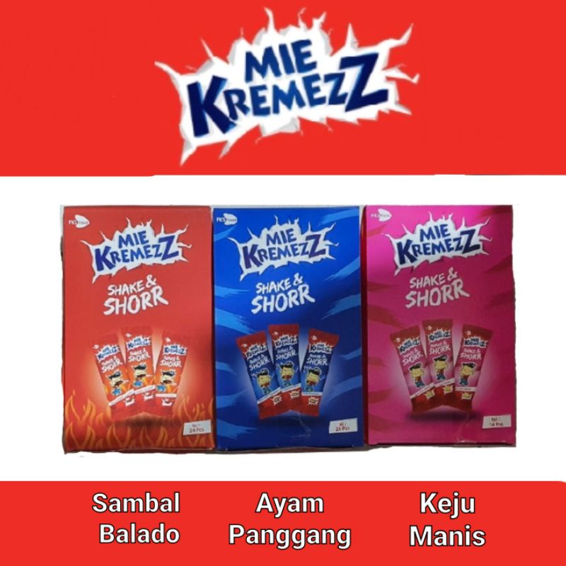 

Mie Kremezz Shake & Shorr / Mi Shor / Shorr / Mi Kremes / Sambal Balado / Ayam Panggang / Keju Manis