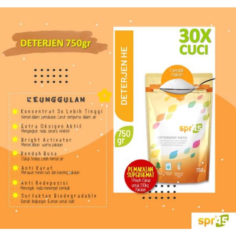 DETERJEN SABUN SPR45 750GRM