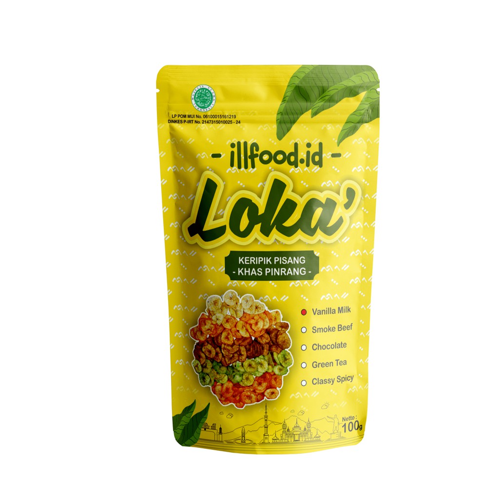 

Keripik Pisang Loka' - Vanilla Milk 100g