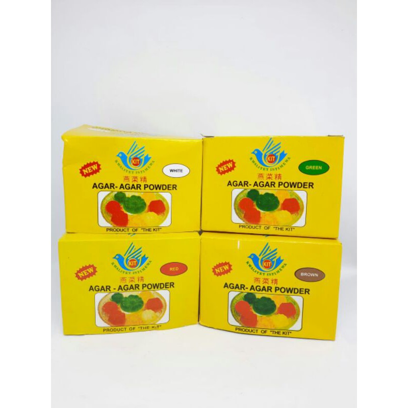 

AGER KIT AGAR-AGAR POWDER HIJAU MERAH PUTIH COKELAT 7gram