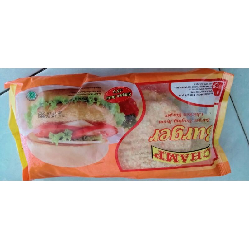 

FROZEEN FOOD BURGER AYAM CRISPY BESAR MERK CHAM