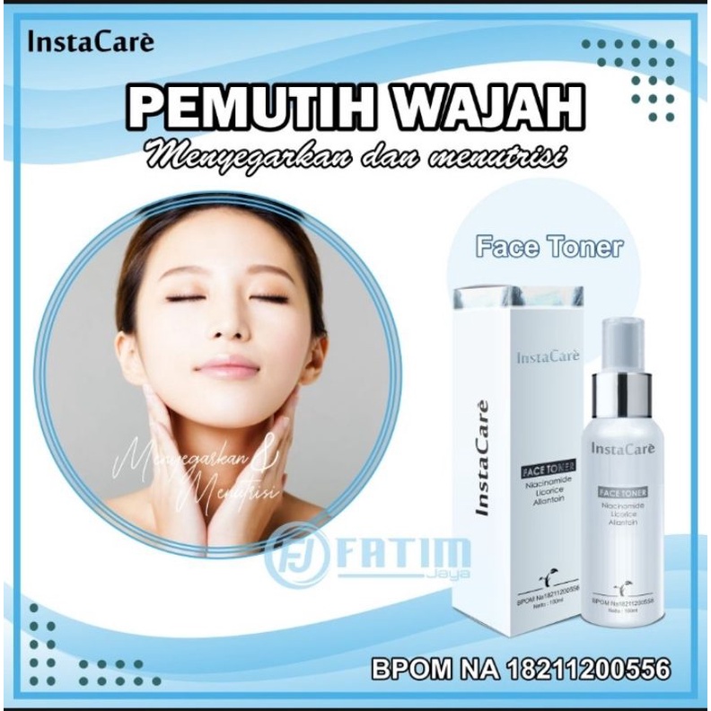 02 InstaCare Face Toner cream glowingpaling ampuh_pemutih_wajah glowingbpom siang malam penghilang