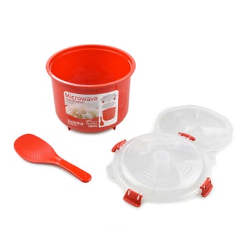 ACE Sistema Microwave Rice Steamer 2.6 Ltr - Merah